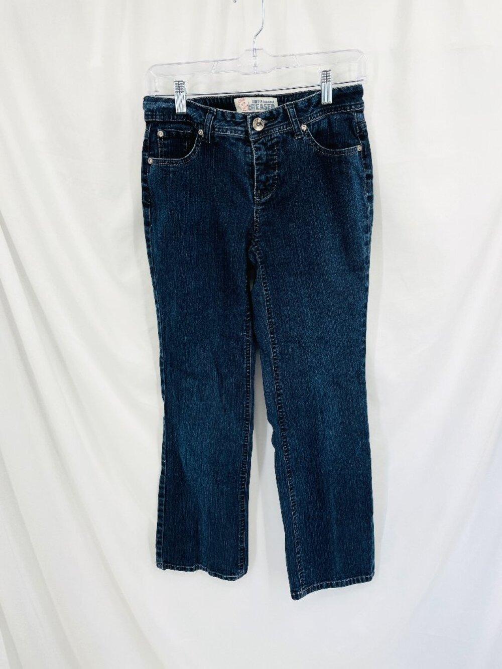 Y2K Faded Glory Petite Dark Wash Straight Leg Jeans